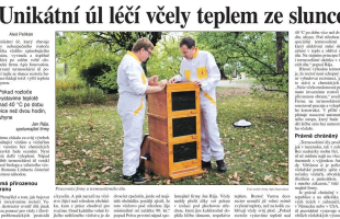 Article about the Thermosolar Hive in the Právo newspaper